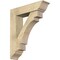 Ekena Millwork Merced Traditional Rough Sawn Bracket w/ Offset Brace, Douglas Fir, 8"W x 32"D x 38"H BKT0806X32X38MRC01RDF - alternate 1